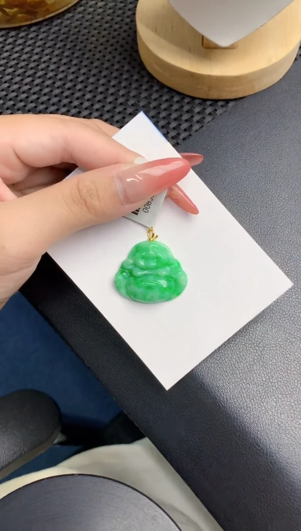 【闪购商品】翡翠颈饰18K金镶嵌0000000000