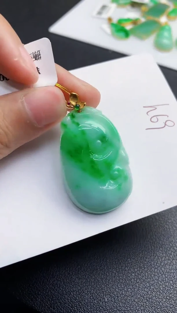 【闪购商品】翡翠颈饰18K金镶嵌000000000000