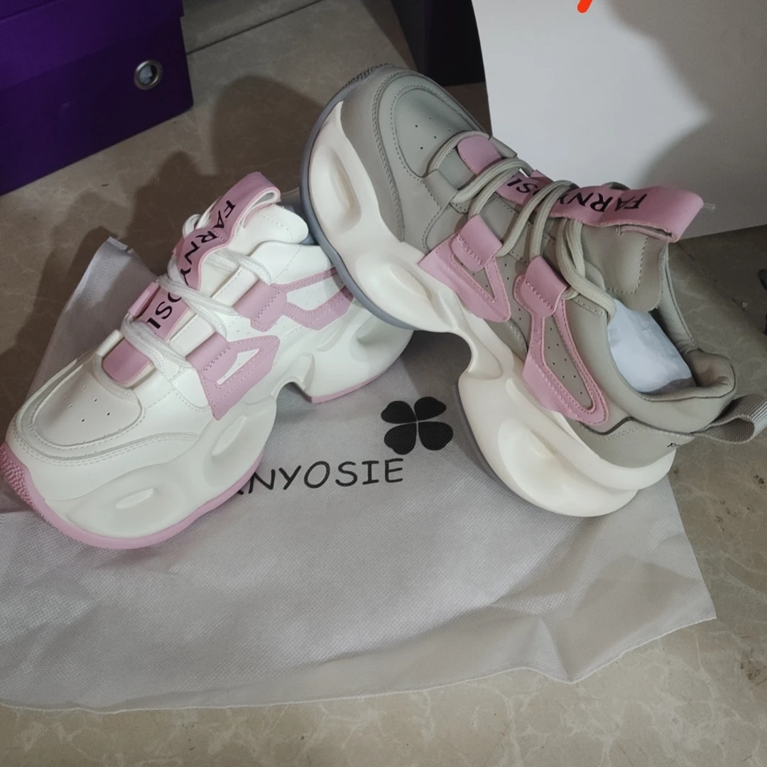 [十一] H 时尚女装百搭鞋子 WST潮流 FYX 皮面拼接 两色 911-9A