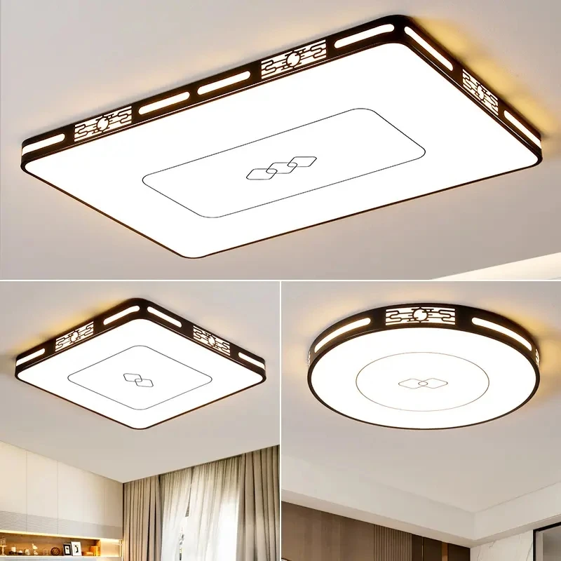长方形主灯客厅灯简约大气新款超薄卧室吸顶灯led房间灯书房家用