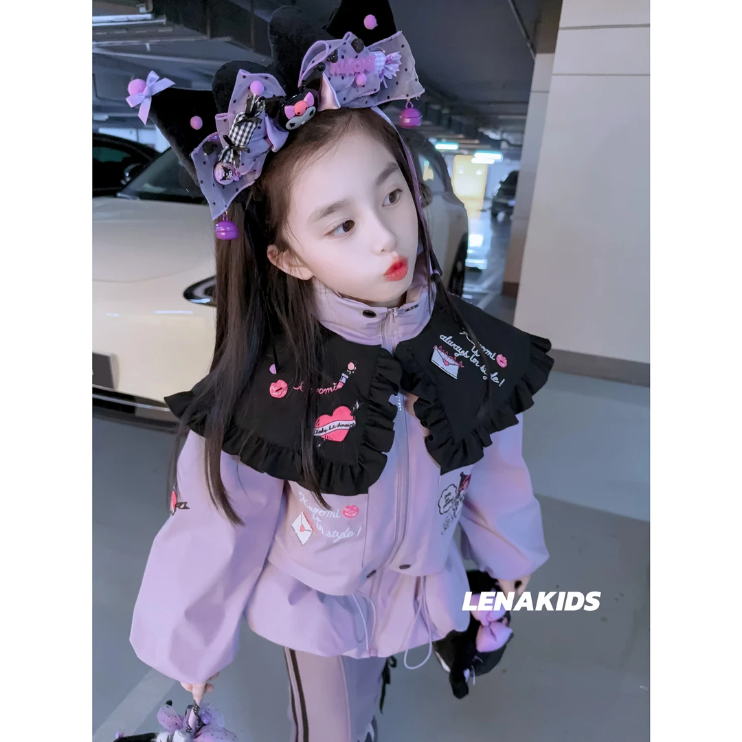 Lenakids【现货】酷洛米正版正品！90白鸭绒！重工女宝羽绒服24102703