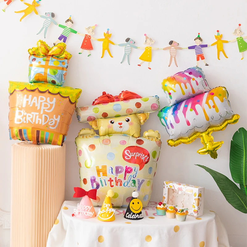 儿童仪式感生日蛋糕装饰品男孩女孩生日背景墙生日布置场景布置