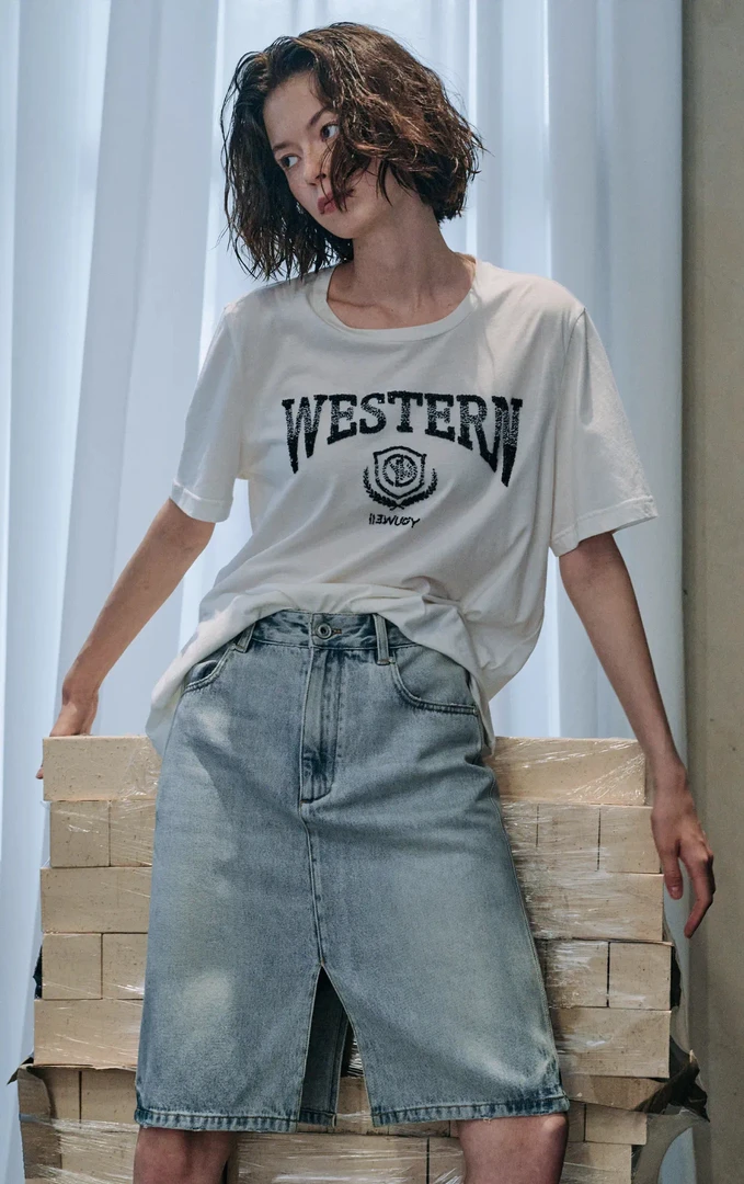 有尾｜西部珠片绣短袖T恤