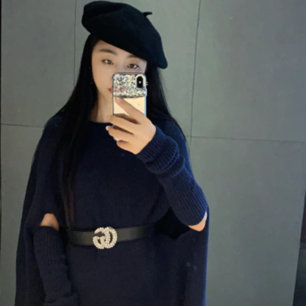 时尚贝蕾帽＋耳环百搭