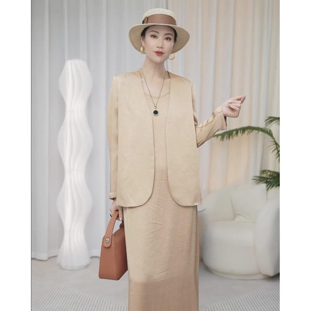 【流金岁月】MAXIGIGI宽松气质显瘦简约大气西装外套#2382