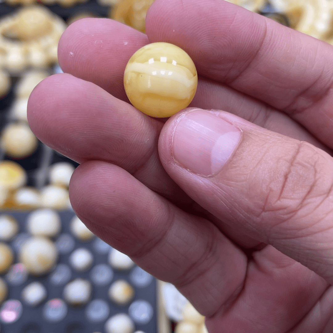 琥珀珠宝奇石未镶嵌14.3mm