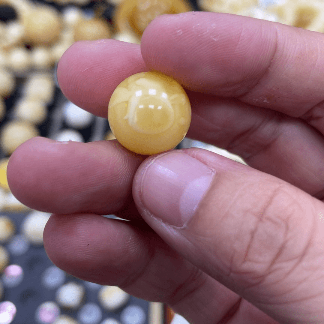 琥珀珠宝奇石未镶嵌15.1mm