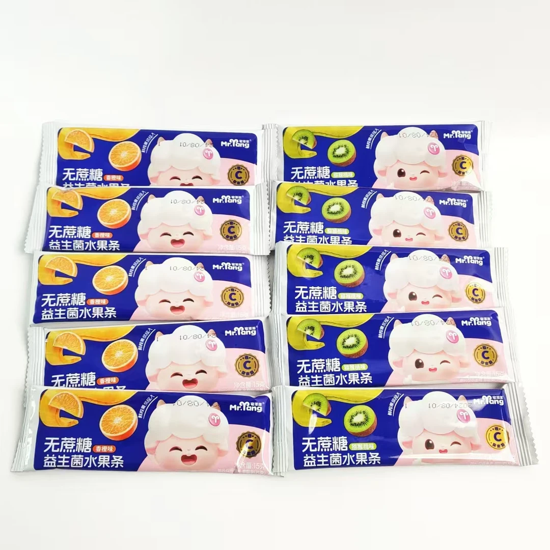 宅羊羊无蔗糖益生菌水果条辅食小零食