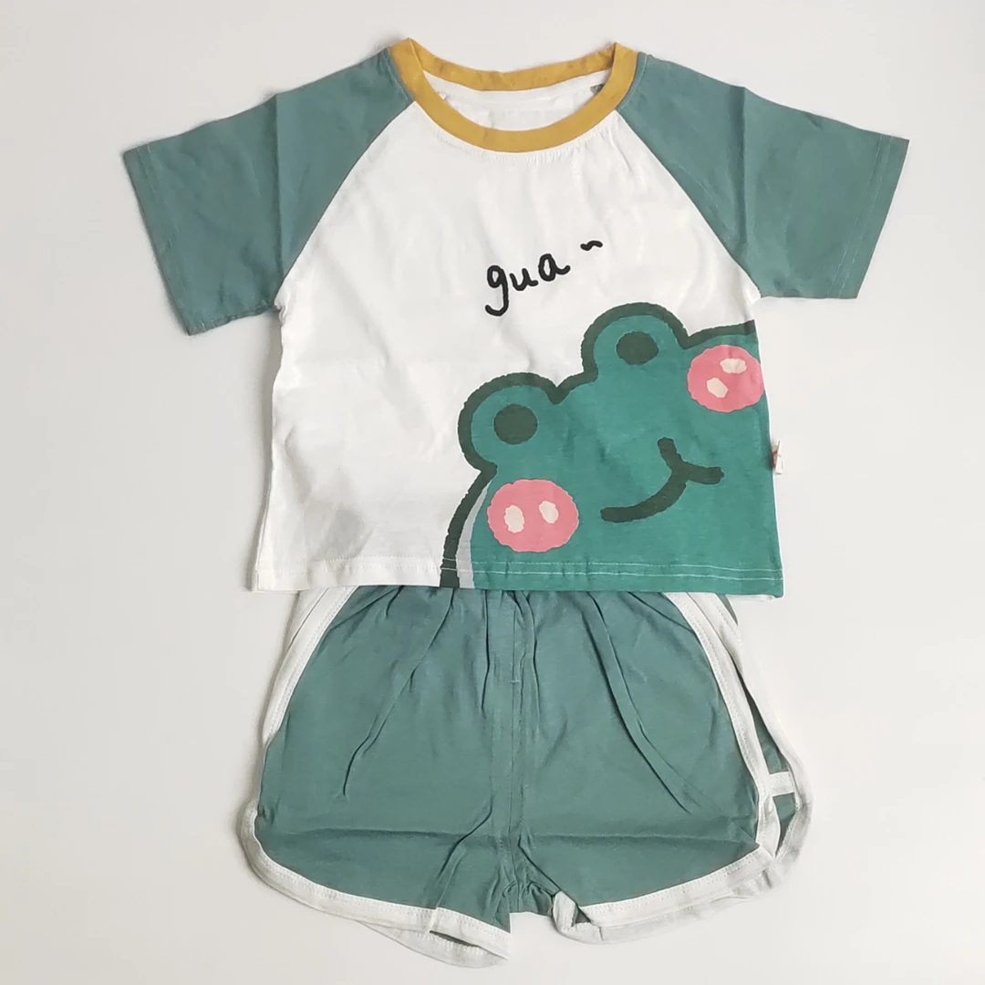 236638 糯咪米团 卡通 短袖套装 宝宝夏季1岁儿童