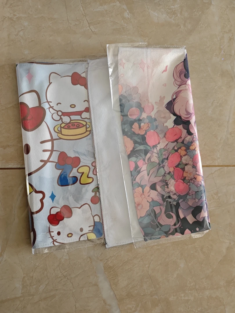 休闲可爱卡通小方巾毛巾