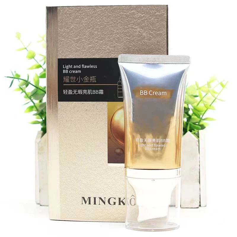 MINGKOU/名蔻耀世小金瓶轻盈无暇亮肌BB霜防水遮瑕不易脱妆不卡粉