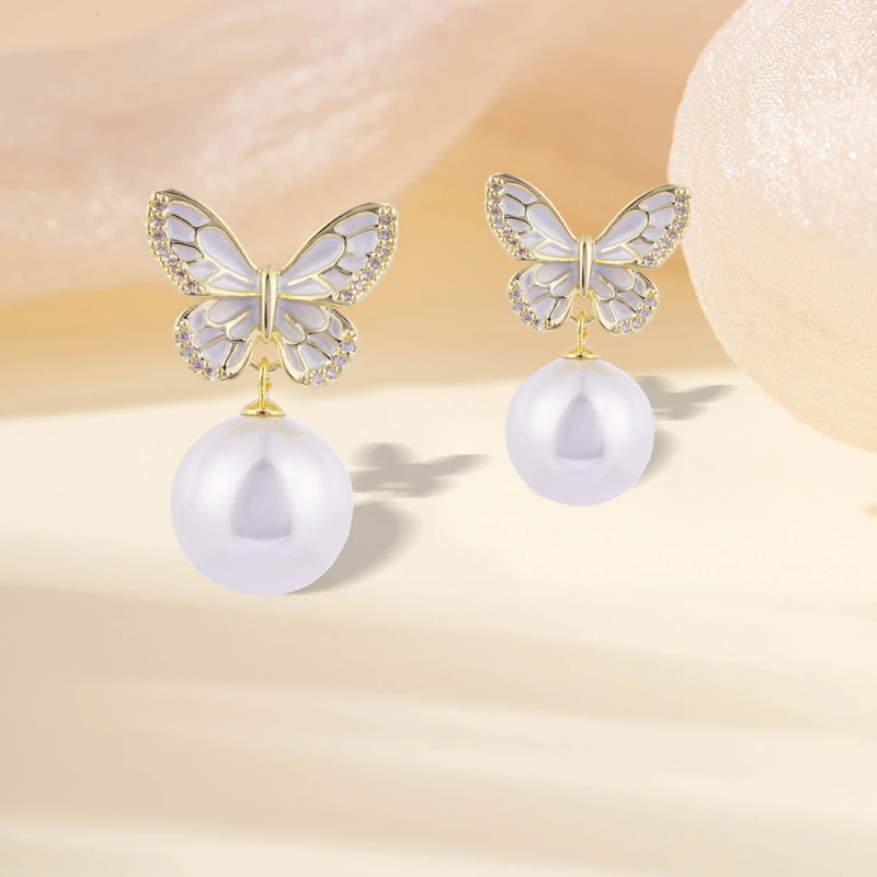 铜合金耳饰 设计师款时尚轻奢耳饰~4044