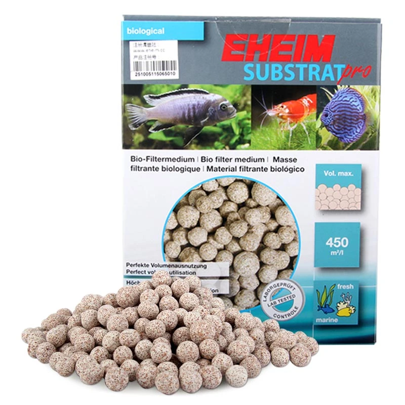 德国进口伊罕石英球滤材鱼缸过滤材料活性陶瓷环细菌纳米净水套装