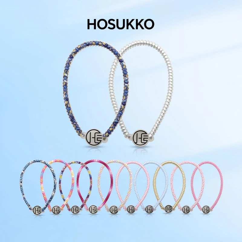 英国HOSUKKO英国进口电话线发箍发圈女运动发卡夹子头饰网红爆款