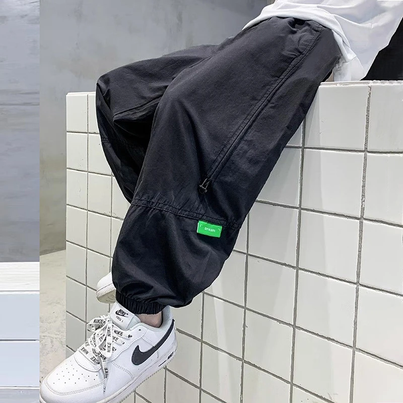 中大童休闲裤洋气秋季新款儿童时尚工装长裤男童宽松帅气秋装裤子