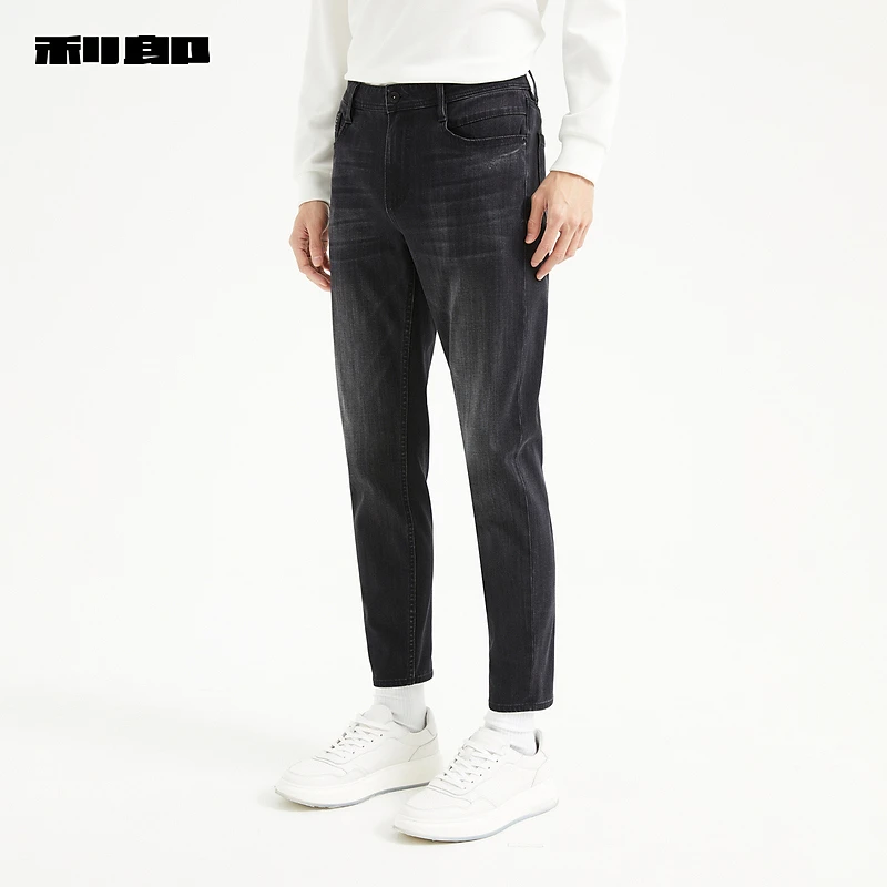 【商场同款】利郎官方九分牛仔裤男士弹力2024秋季新款01