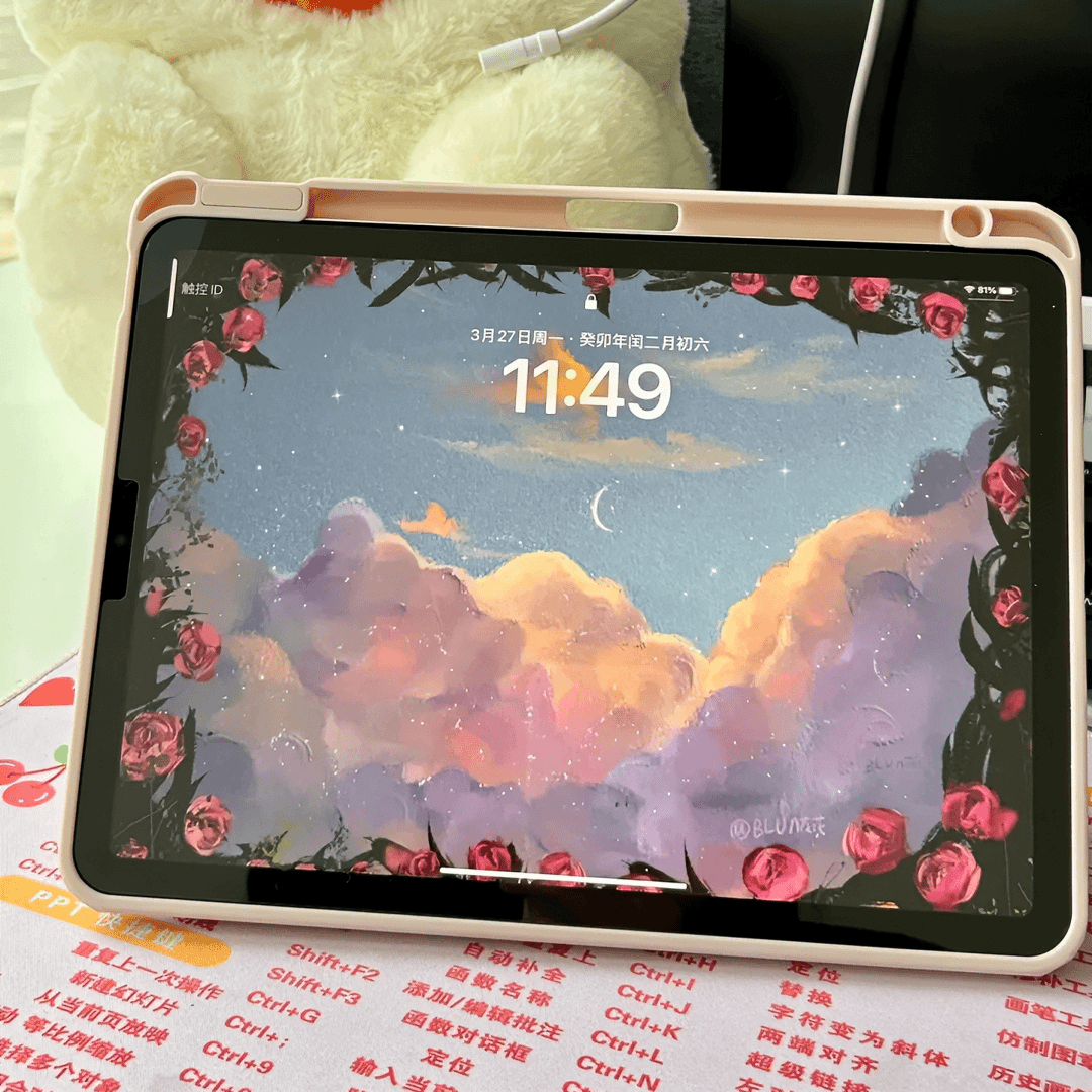 95新 Apple/苹果 轻薄iPad办公剪辑学生绘画设计wifi指纹平板电脑