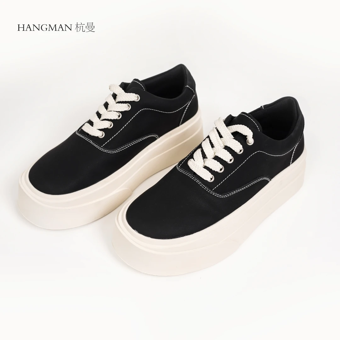 【6328】秋季小众简约高帮鞋软底男士增高轻便时尚百搭休闲板鞋