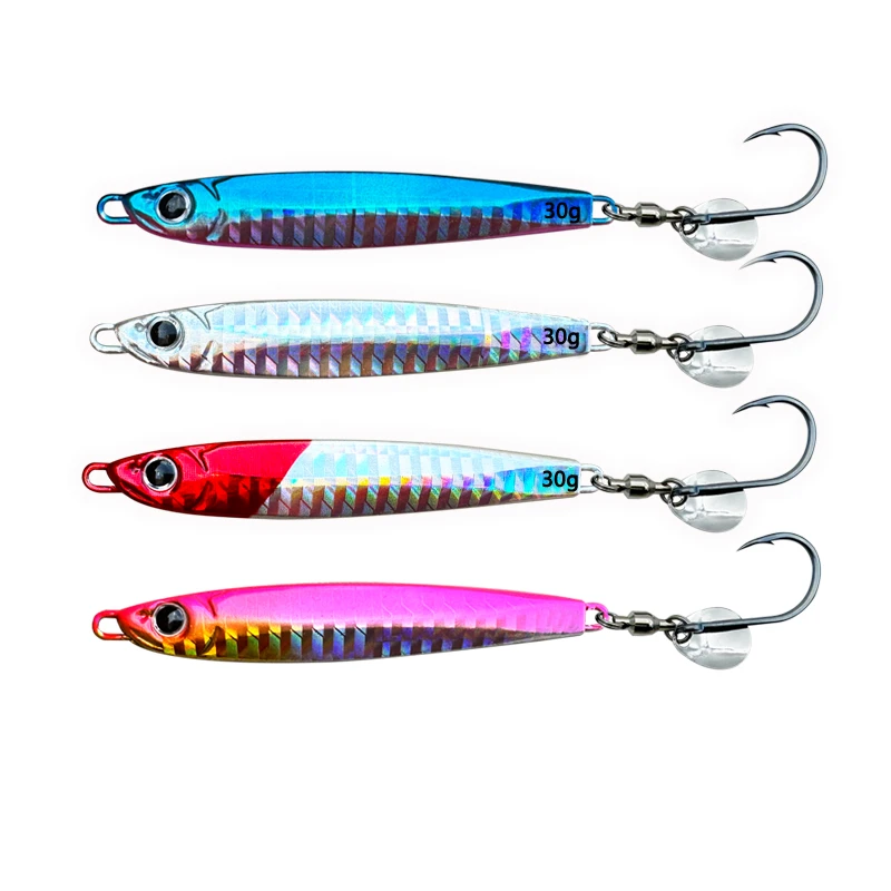 鲅刀鲅刀铁板单钩亮片版铁板刀鱼鲅鱼路亚饵假饵铅鱼抽鲅鱼