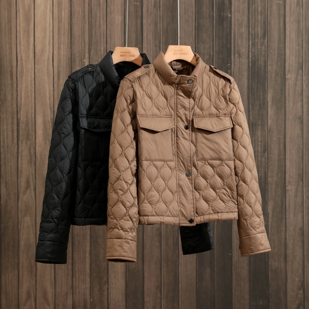 商场同款2025冬季新款羽绒服女短款小个子时尚轻暖气质设计感外套