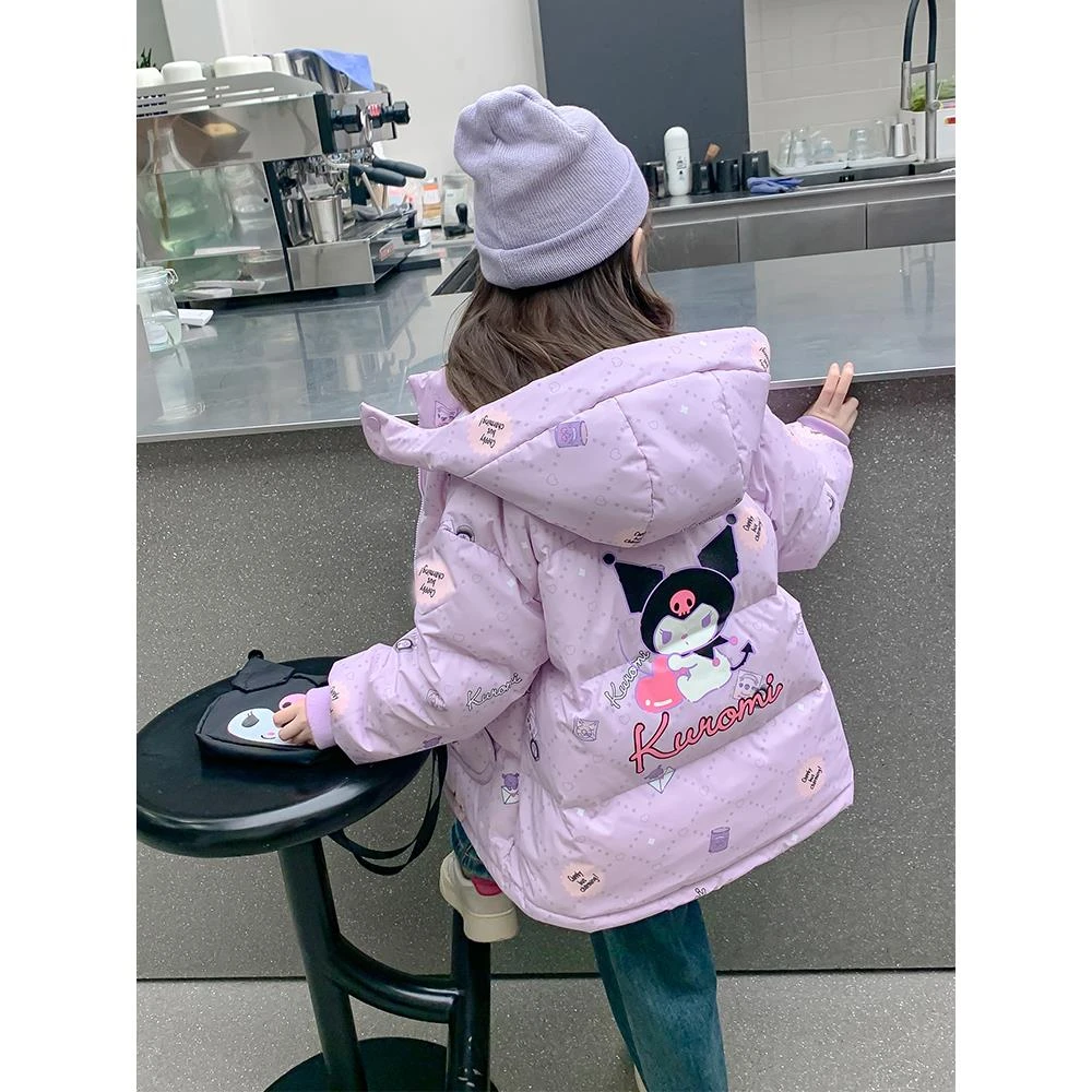 巴拉巴拉女童棉服冬装2024新款儿童装棉袄秋冬女孩库洛米外套加厚