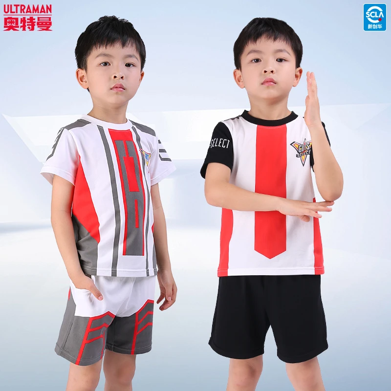 奥特曼儿童套装短袖夏季男童胜利队小学生大童幼儿园战队服