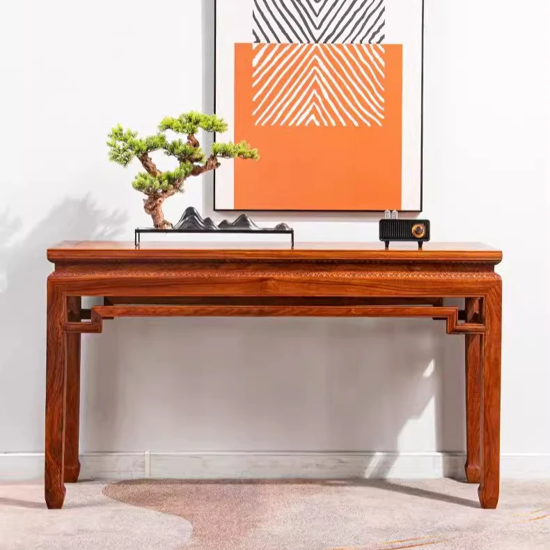 红木家具花梨木供台供桌实木刺猬紫檀条案中堂玄关桌子实木平条案