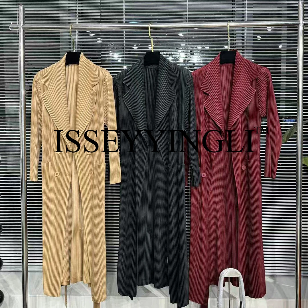 褶皱女士秋冬新款外套时尚气质显瘦高级感风衣女士百搭外套2239