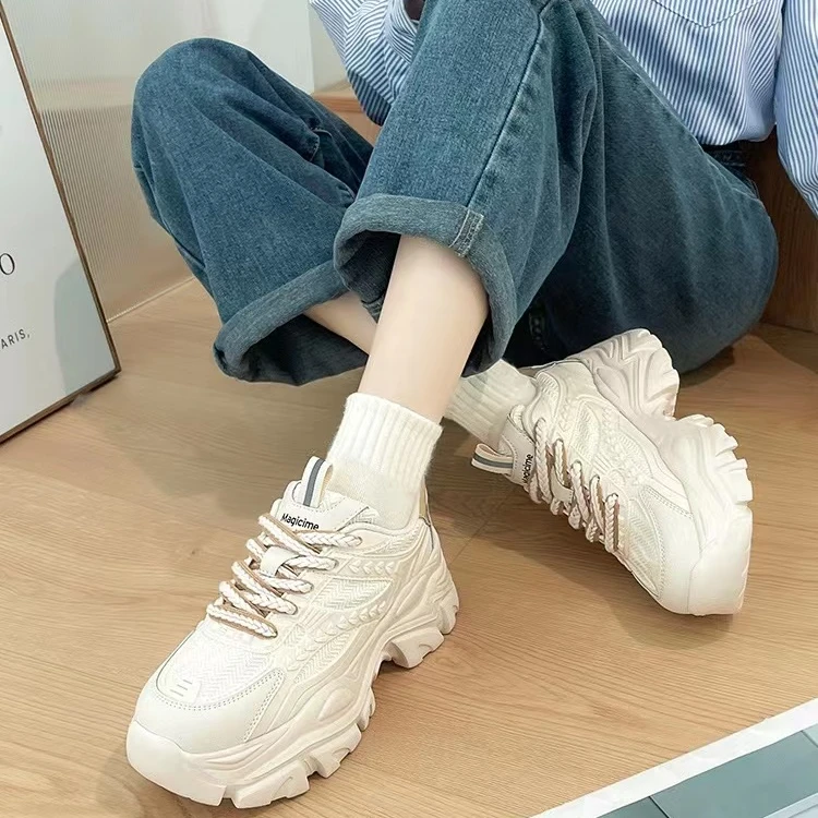 女鞋鞋子女鞋网红百搭老爹鞋春季厚底秋季