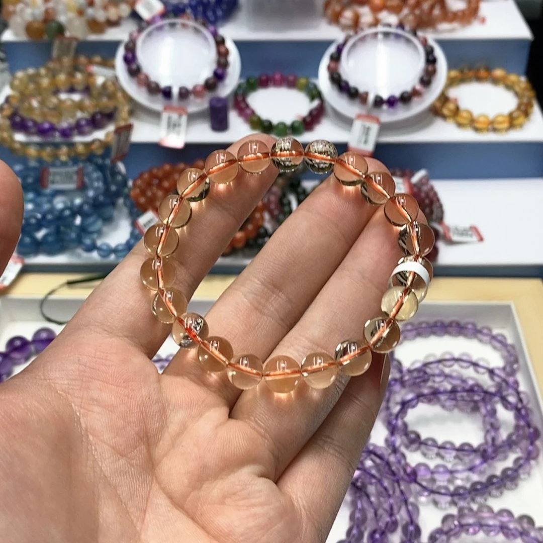 【闪购商品】黄晶手链未镶嵌我****柚天然黄水晶