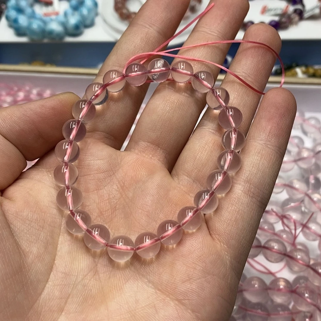 【闪购商品】水晶手链未镶嵌天然全净星光粉