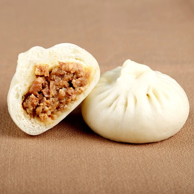 桃花点点鲜汁大肉包