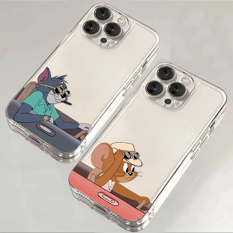 猫和老鼠iphone15苹果13华为vivo小米14红米OPPO可爱卡通手机壳新