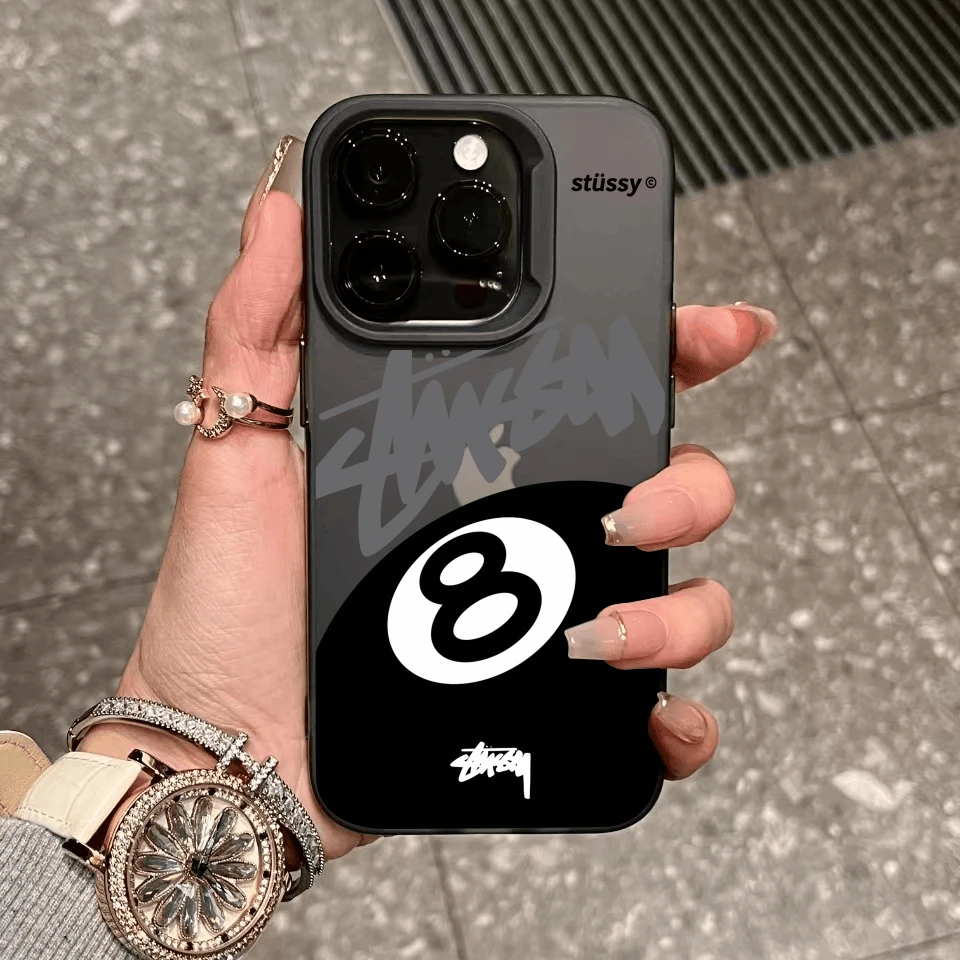 创意台球黑八适用iphone13手机壳苹果15promax情侣12防摔14软壳xs