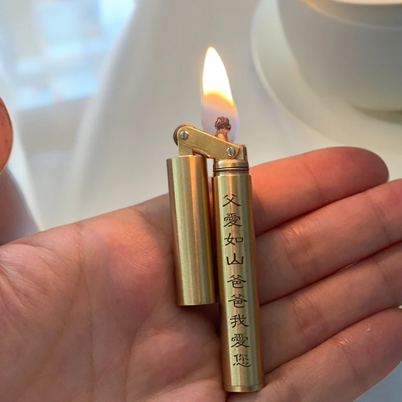 黑神话悟空如意金箍棒打火机纯铜双截棍煤油打火机创意男女打火机