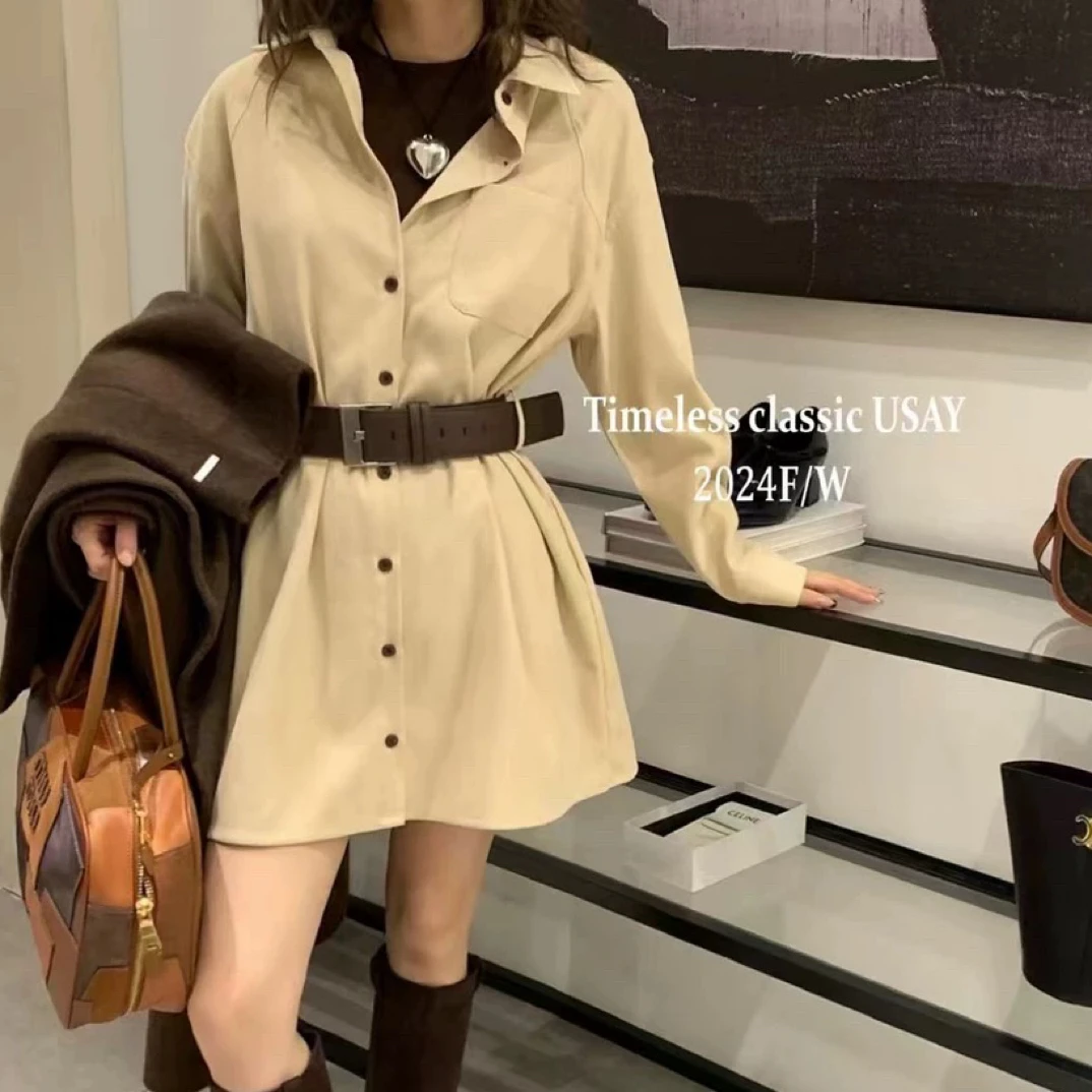 （001-090）找这里下单新款同衬衫裙ins网红