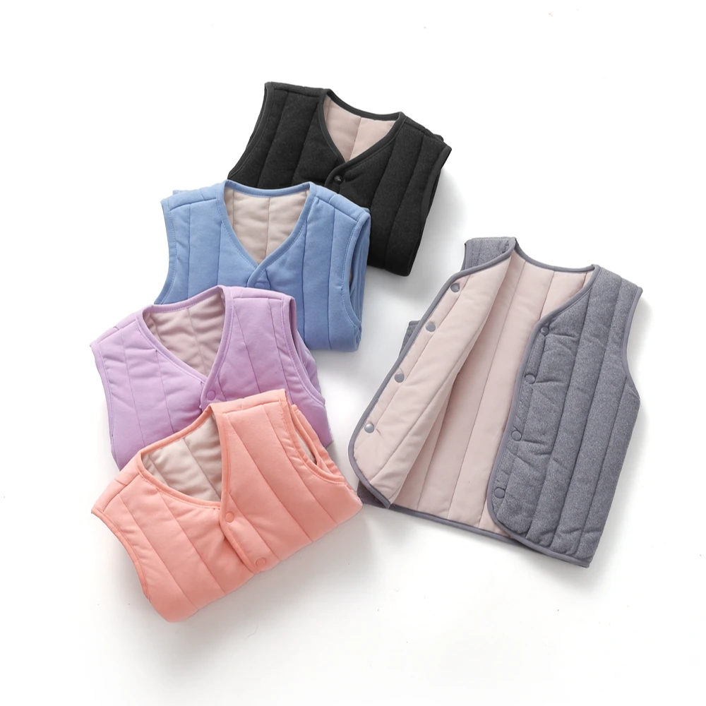 【玲姐专属】童装儿童马甲男童女童夹棉柔软小背心K02