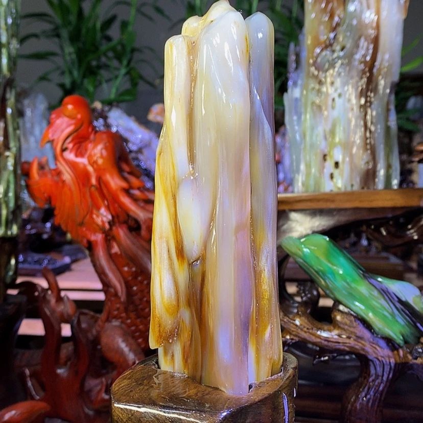 【闪购商品】硅化玉（树化玉）珠宝奇石未镶嵌醉****书