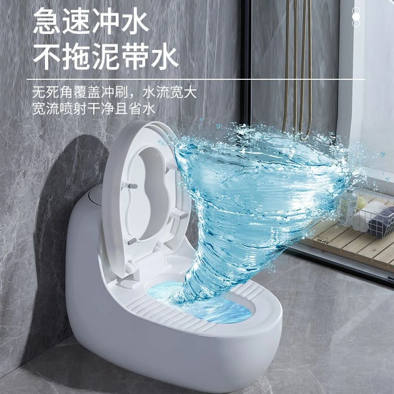 JMOWTO座蹲坐两用马桶一体家用虹吸式马桶挖坑陶瓷防臭台式蹲坐
