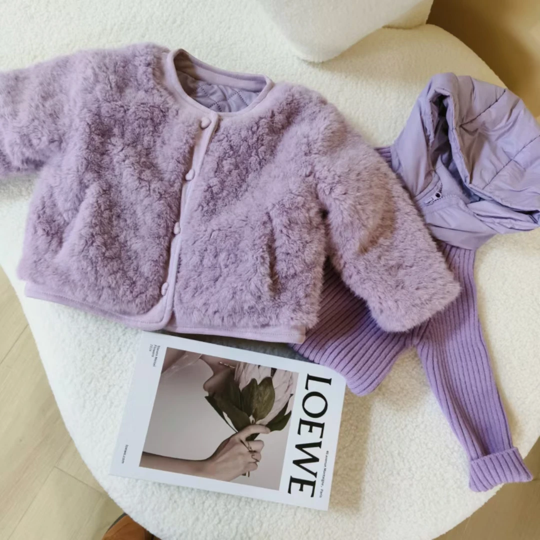 女童连帽套头毛衣外套针织秋冬新款韩版儿童洋气针织衫上衣