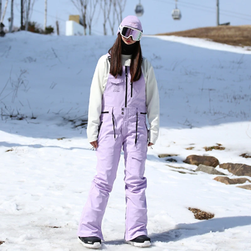 2122雪季romp单板滑雪服滑雪裤滑雪背带裤男女同款防风连帽防水