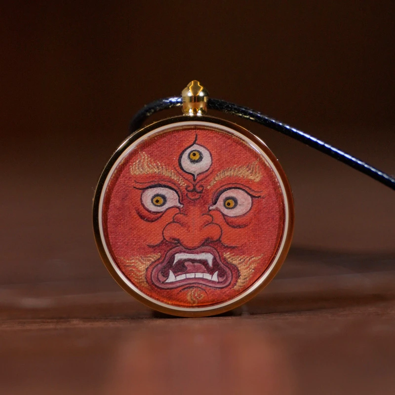 马头金刚佛眼手绘唐卡