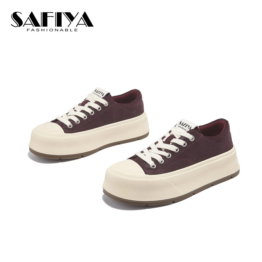 索菲娅Safiya2024秋季新款轻便休闲舒适低帮系带女鞋SF43112A11