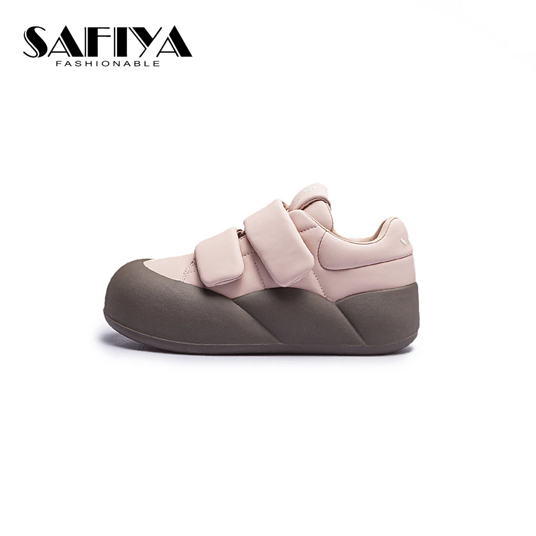 索菲娅Safiya2023秋季真皮百搭6cm厚底增高板鞋女女鞋SF33112A18