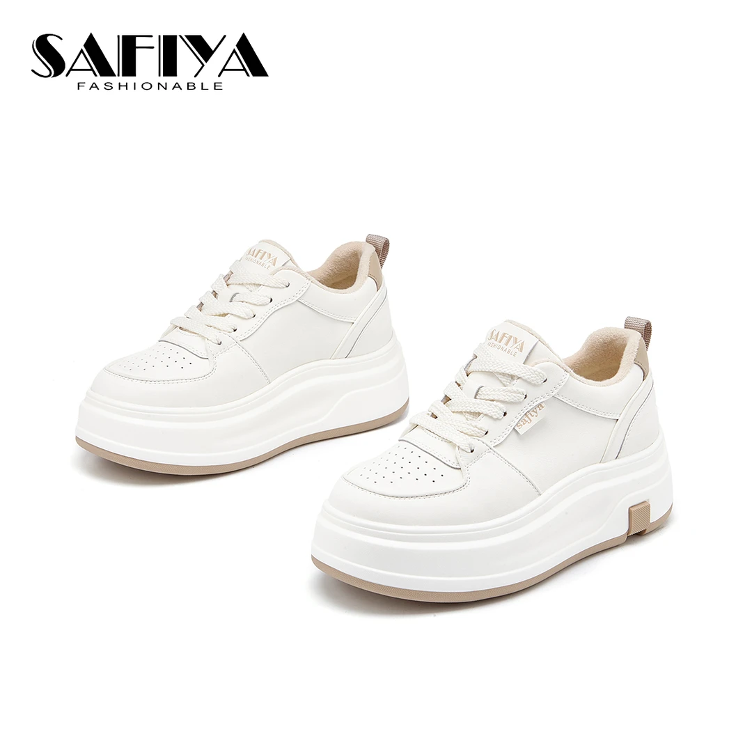 索菲娅Safiya2024冬季新款时尚休闲舒适百搭低帮小白鞋SF44112A05