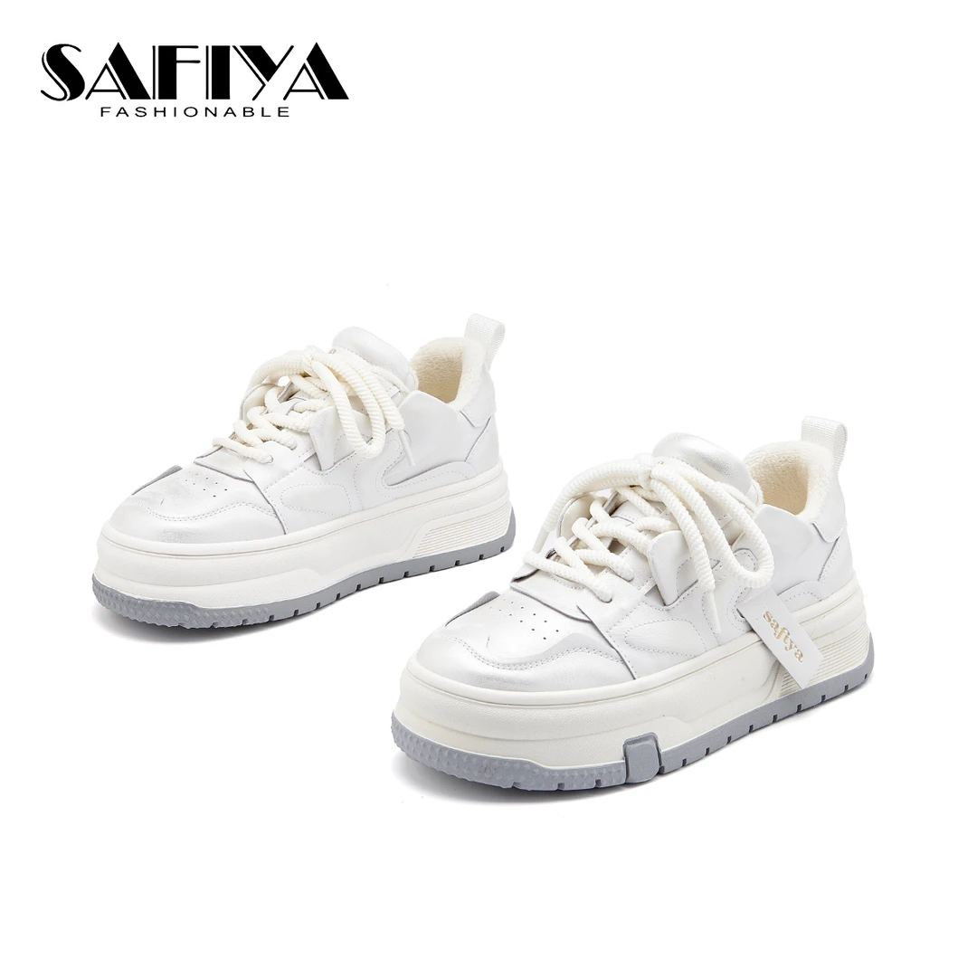 索菲娅Safiya2025春季新款低帮系带潮流百搭时尚休闲鞋SF44112A27