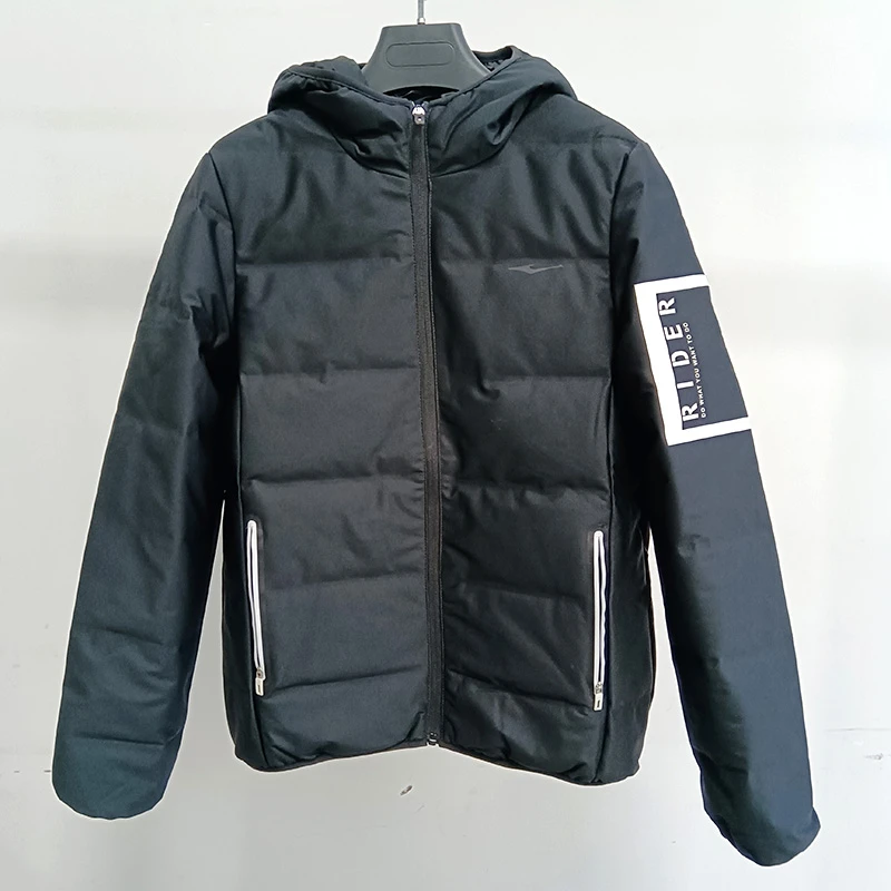 鸿星尔克女装羽绒服休闲连帽保暖冬季女防风百搭运动收口袖女款