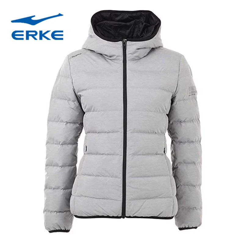 ERKE/鸿星尔克运动短款休闲保暖冬季户外轻薄羽绒服女款春秋女款