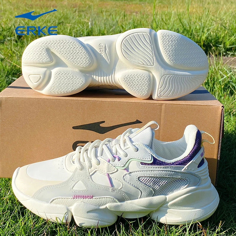ERKE/鸿星尔克女新款防滑耐磨轻便运动鞋减震耐磨户外休闲跑步鞋