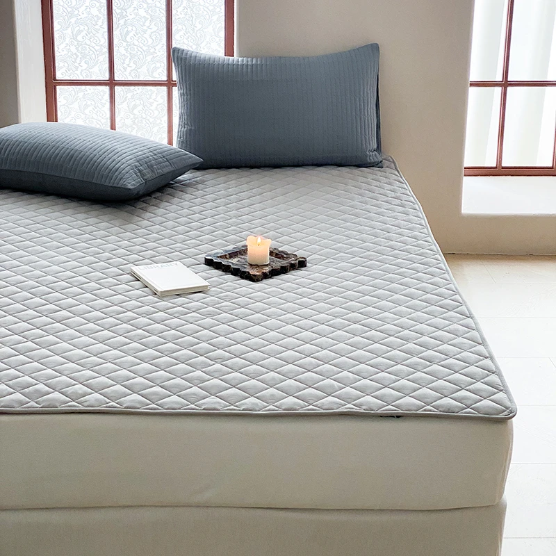罗兰家纺全棉床褥垫纯棉防滑家用床褥子垫被软垫席梦思保护垫薄款
